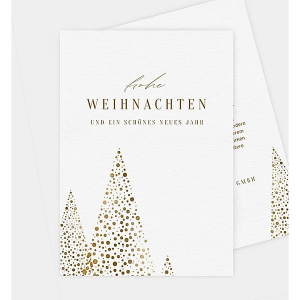 Weihnachtskarte Tannenzauber, Postkarte hoch (120 x 170mm)