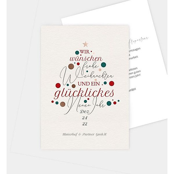 Weihnachtskarte Wortzauber, Postkarte hoch (105 x 148mm)