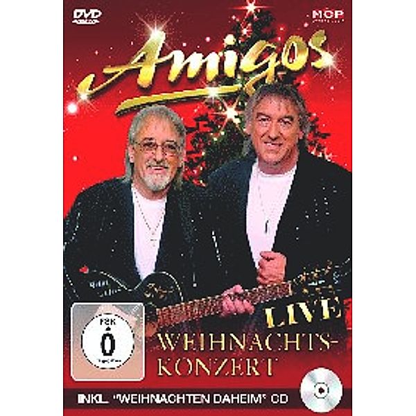 Weihnachtskonzert Live DVD inkl. Weihnachts CD, Amigos