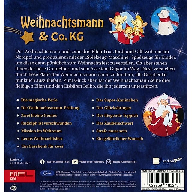 Weihnachtsmann & Co. KG, 1 MP3-CD kaufen | tausendkind.de