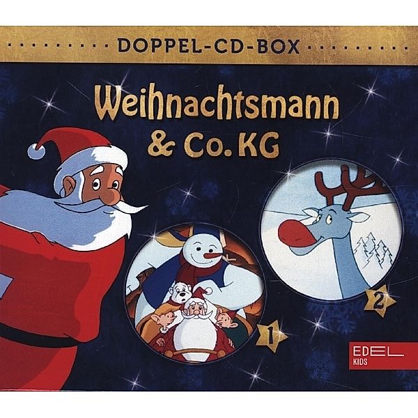 Weihnachtsmann & Co. KG Doppel-Box.Tl.1+2,2 Audio-CD, Weihnachtsmann&Co. KG