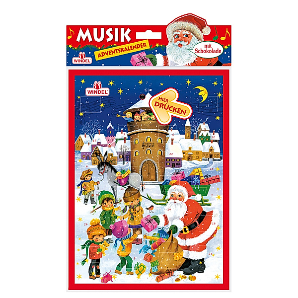 Weihnachtsmusik-Adventskalender mit Schokolade 2023