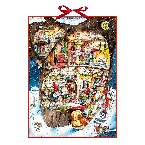Weihnachtswichtel-Wimmelkalender, Sven Leberer