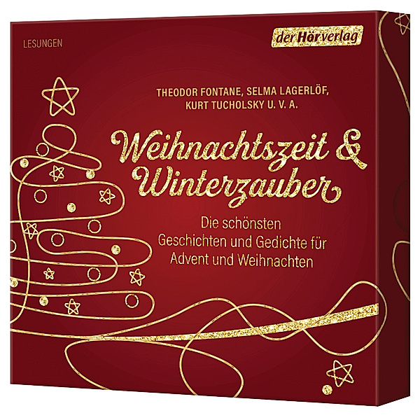 Weihnachtszeit & Winterzauber,8 Audio-CD, Wilhelm Busch, Theodor Fontane, Selma Lagerlöf