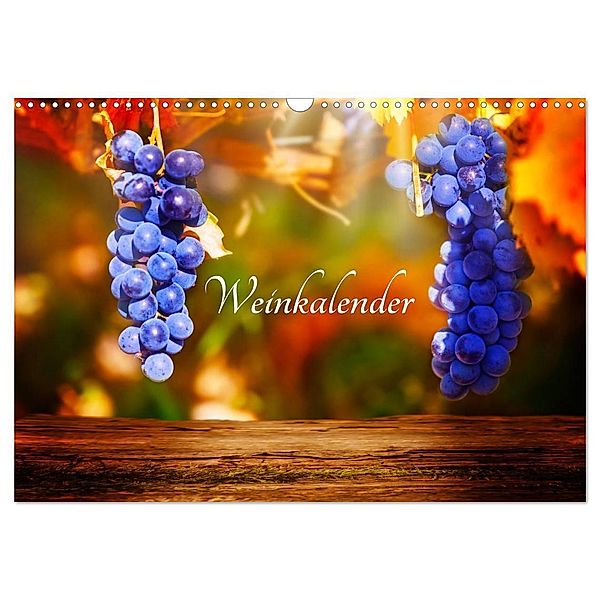 Weinkalender (Wandkalender 2024 DIN A3 quer), CALVENDO Monatskalender, Kay Tänzer / Fotoknips