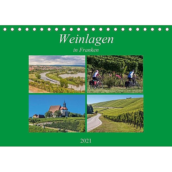 Weinlagen in Franken (Tischkalender 2021 DIN A5 quer), Hans Will