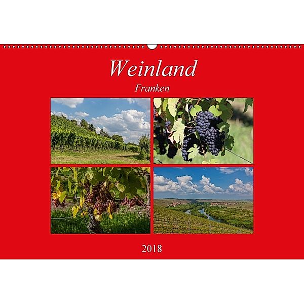 Weinland Franken (Wandkalender 2018 DIN A2 quer), Hans Will