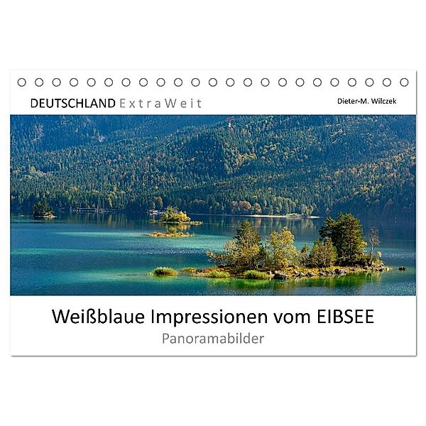 Weissblaue Impressionen vom Eibsee (Tischkalender 2025 DIN A5 quer), CALVENDO Monatskalender, Calvendo, Dieter-M. Wilczek