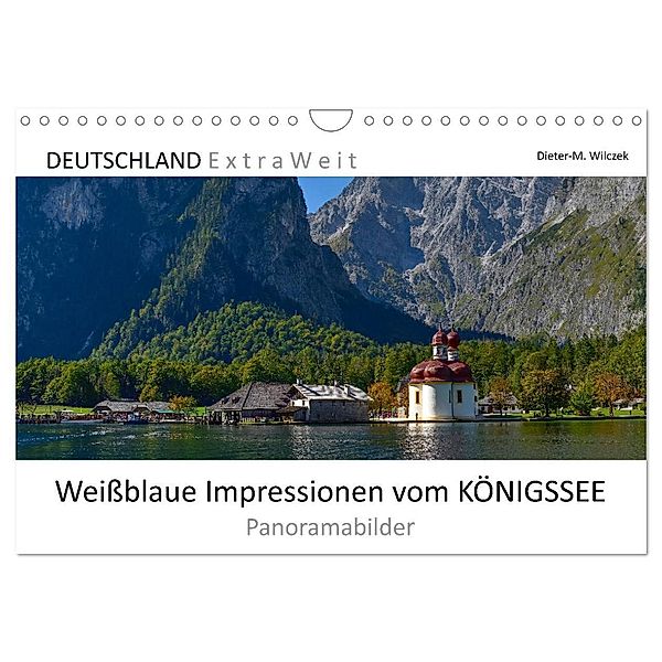 Weissblaue Impressionen vom KÖNIGSSEE Panoramabilder (Wandkalender 2024 DIN A4 quer), CALVENDO Monatskalender, Dieter Wilczek