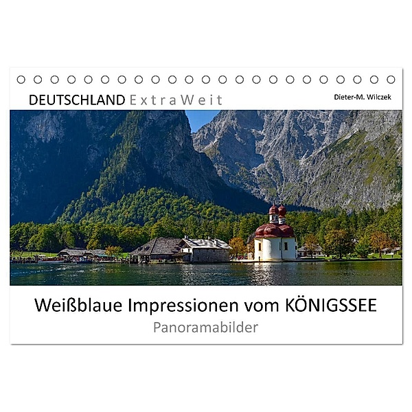 Weißblaue Impressionen vom KÖNIGSSEE Panoramabilder (Tischkalender 2025 DIN A5 quer), CALVENDO Monatskalender, Calvendo, Dieter Wilczek