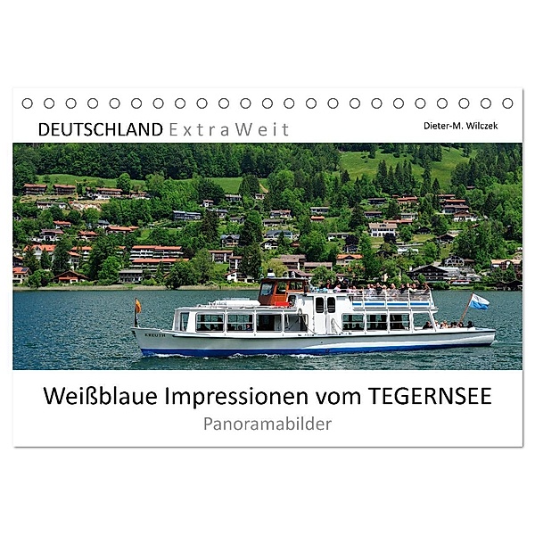Weissblaue Impressionen vom Tegernsee (Tischkalender 2025 DIN A5 quer), CALVENDO Monatskalender, Calvendo, Dieter Wilczek