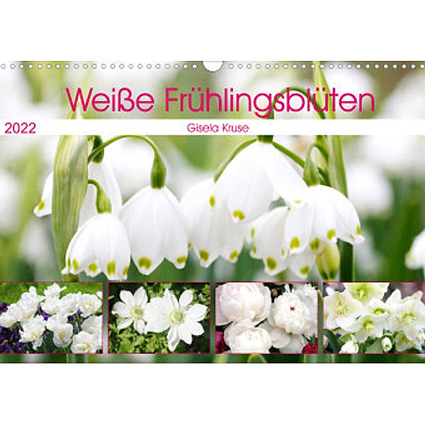 Weiße Frühlingsblüten (Wandkalender 2022 DIN A3 quer), Gisela Kruse