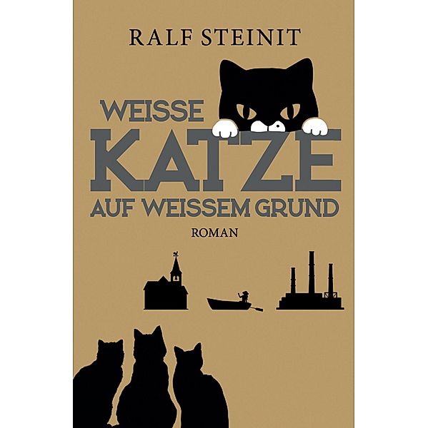 Weiße Katze auf weißem Grund, Ralf Steinit