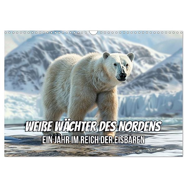 Weiße Wächter des Nordens: Ein Jahr im Reich der Eisbären (Wandkalender 2025 DIN A3 quer), CALVENDO Monatskalender, Calvendo, Peter R. Stuhlmann