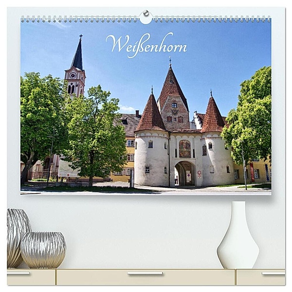 Weissenhorn (hochwertiger Premium Wandkalender 2024 DIN A2 quer), Kunstdruck in Hochglanz, Kattobello