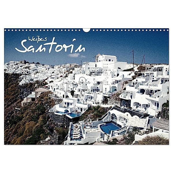 Weißes Santorin (Wandkalender 2024 DIN A3 quer), CALVENDO Monatskalender, Daniel Slusarcik
