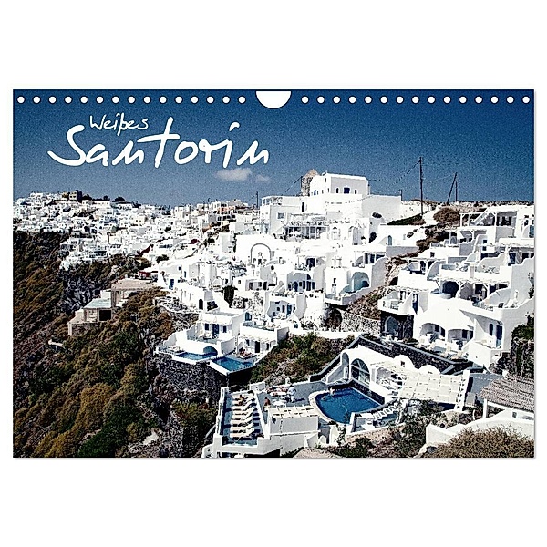 Weißes Santorin (Wandkalender 2024 DIN A4 quer), CALVENDO Monatskalender, Daniel Slusarcik