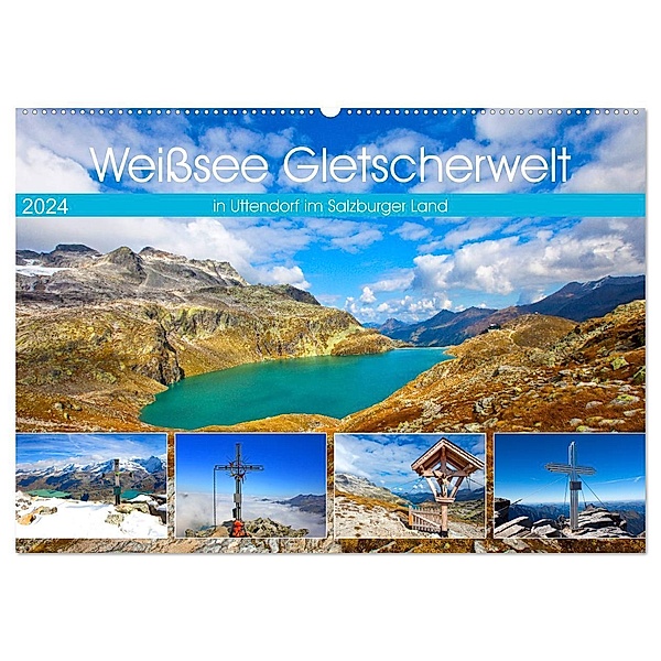 Weisssee Gletscherwelt (Wandkalender 2024 DIN A2 quer), CALVENDO Monatskalender, Christa Kramer