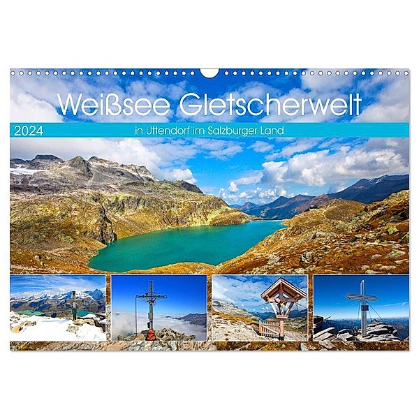 Weißsee Gletscherwelt (Wandkalender 2024 DIN A3 quer), CALVENDO Monatskalender, Christa Kramer