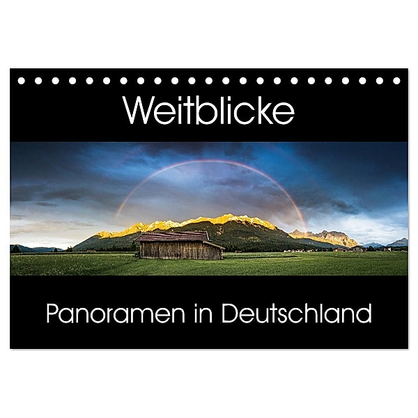 Weitblicke - Panoramen (Tischkalender 2024 DIN A5 quer), CALVENDO Monatskalender, Martin Wasilewski