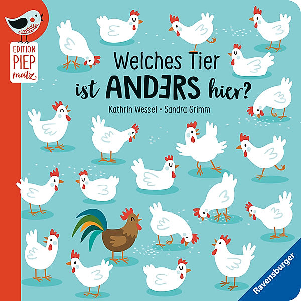 Welches Tier ist anders hier? - Unterschiede finden mit lustigen Tieren für Kinder ab 18 Monaten, Sandra Grimm