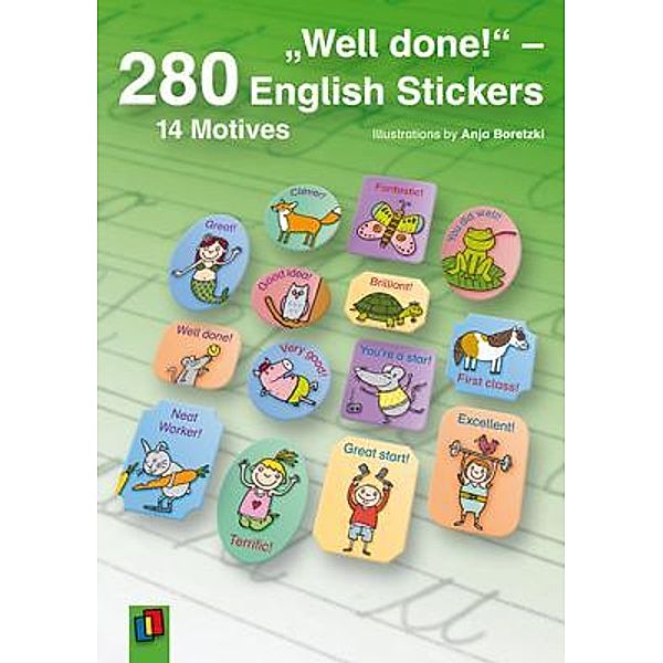 Well done! - 280 English Stickers