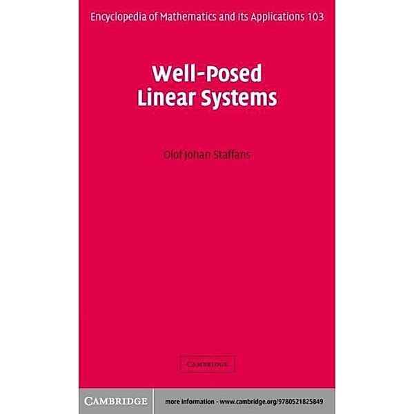 Well-Posed Linear Systems, Olof Staffans