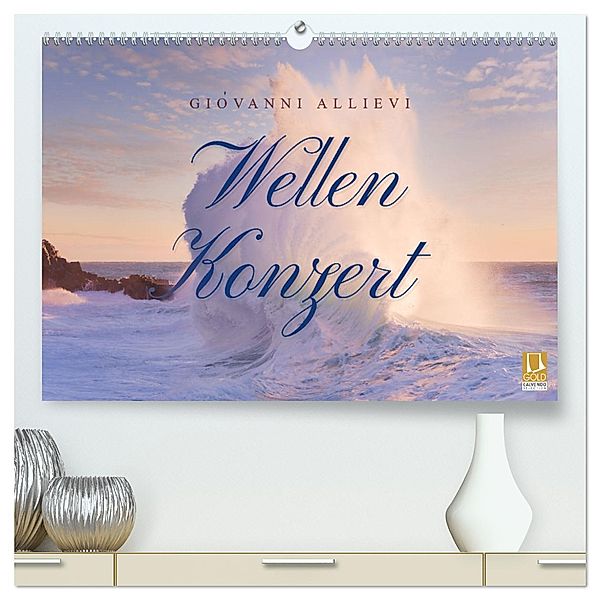 Wellen Konzert (hochwertiger Premium Wandkalender 2025 DIN A2 quer), Kunstdruck in Hochglanz, Calvendo, Giovanni Allievi