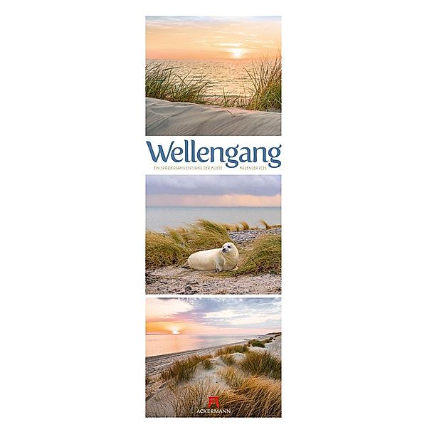 Wellengang - Meer und Küste, Triplet-Kalender 2023, Ackermann Kunstverlag