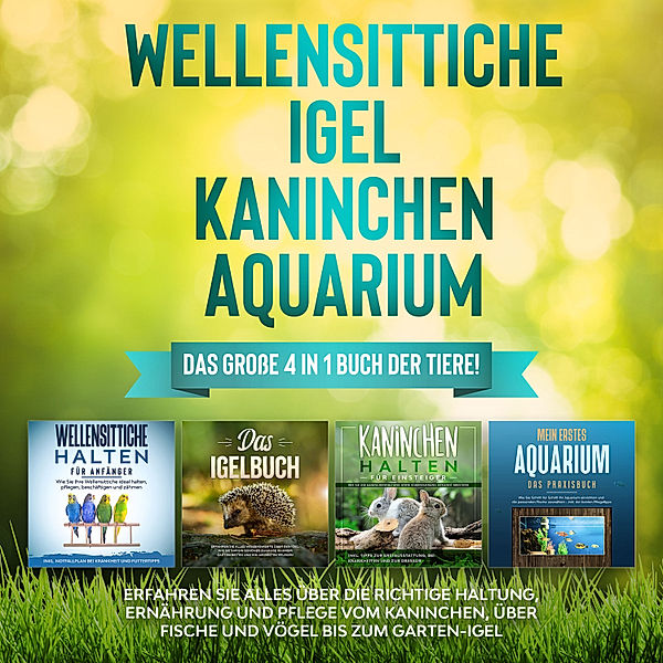 Wellensittiche | Igel | Kaninchen | Aquarium: Das grosse 4 in 1 Buch der Tiere! Erfahren Sie alles über die richtige Haltung, Ernährung und Pflege vom Kaninchen, über Fische und Vögel bis zum Garten-Igel, Judith Seifert