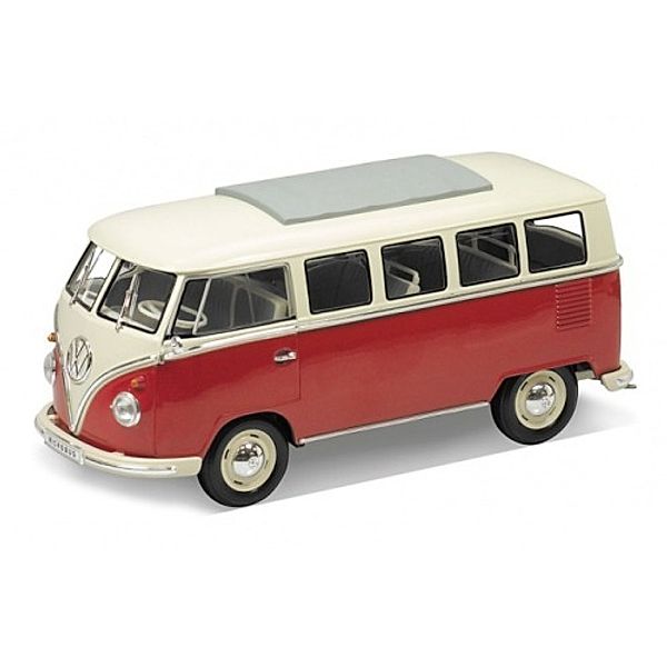 Welly VW Bus '62, 1:18, rot