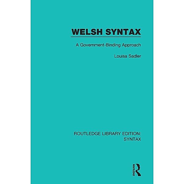 Welsh Syntax, Louisa Sadler