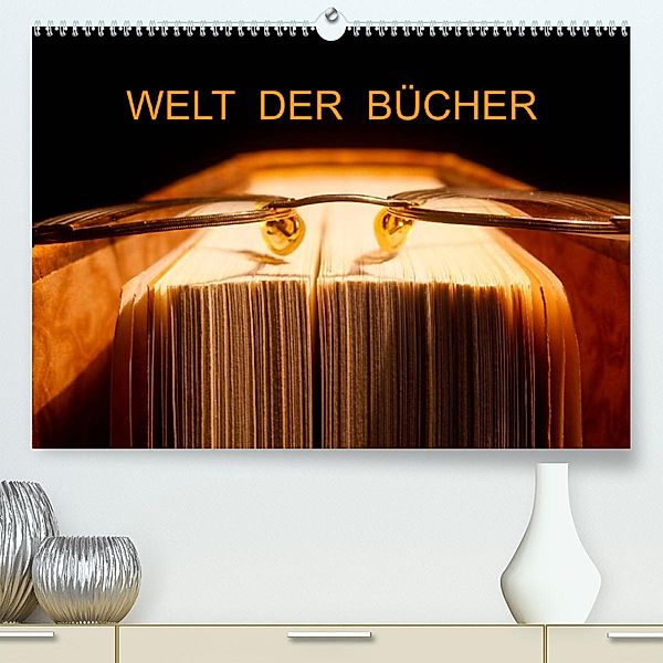 Welt der Bücher / CH-Version (Premium, hochwertiger DIN A2 Wandkalender 2023, Kunstdruck in Hochglanz), Thomas Jäger