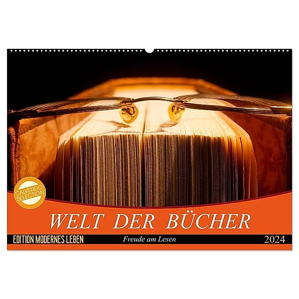 Welt der Bücher (Wandkalender 2024 DIN A2 quer), CALVENDO Monatskalender, Anette/Thomas Jäger