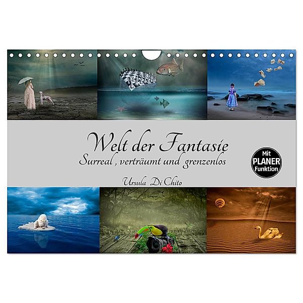 Welt der Fantasie - Surreal, verträumt und grenzenlos (Wandkalender 2024 DIN A4 quer), CALVENDO Monatskalender, Ursula Di Chito