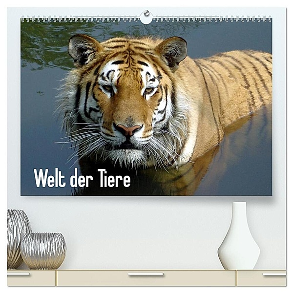 Welt der Tiere (hochwertiger Premium Wandkalender 2024 DIN A2 quer), Kunstdruck in Hochglanz, Tanja Riedel