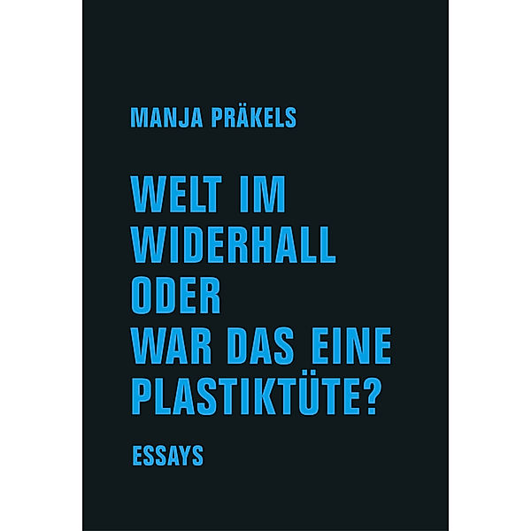 Welt im Widerhall oder war das eine Plastiktüte?, Manja Präkels