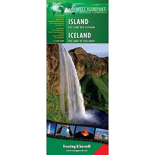 Welt Kompakt / AK9701WCS / Welt Kompakt Island - Das Land der Vulkane Autokarte 1:550.000. Island - The Land of Volcanos