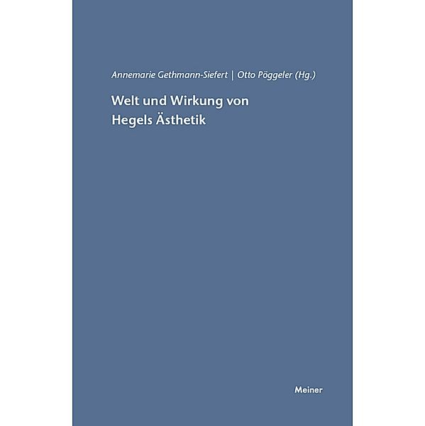 Welt und Wirkung von Hegels Ästhetik / Hegel-Studien, Beihefte Bd.27