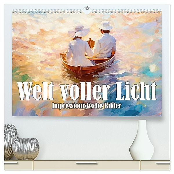 Welt voller Licht Impressionistische Bilder (hochwertiger Premium Wandkalender 2024 DIN A2 quer), Kunstdruck in Hochglanz, Liselotte Brunner-Klaus