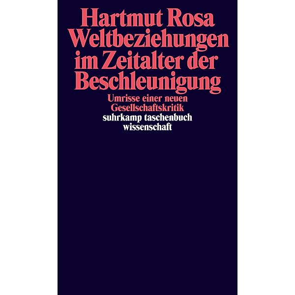 Weltbeziehungen im Zeitalter der Beschleunigung, Hartmut Rosa