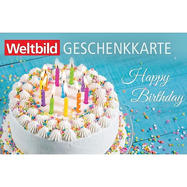 Weltbild Geschenkkarte Happy Birthday (Wert 10 Euro)