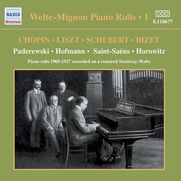 Welte-Mignon Piano Rolls Vol.1, Paderewski, Hofmann, Saint-Saens