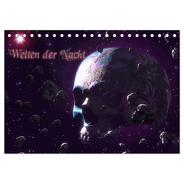 Welten der Nacht - Gothic und Dark Art (Tischkalender 2024 DIN A5 quer), CALVENDO Monatskalender, Karsten Schröder
