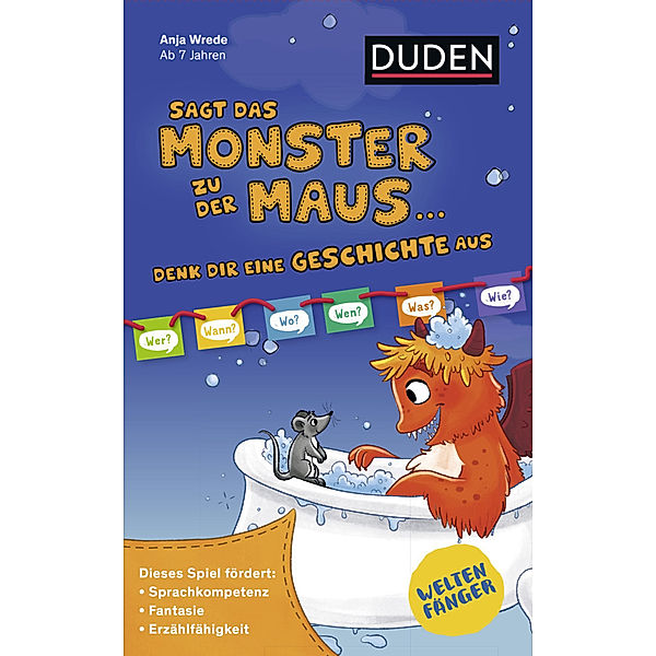 Duden / Bibliographisches Institut, Duden Weltenfänger: Sagt das Monster zu der Maus... (Kinderspiel), Anja Wrede