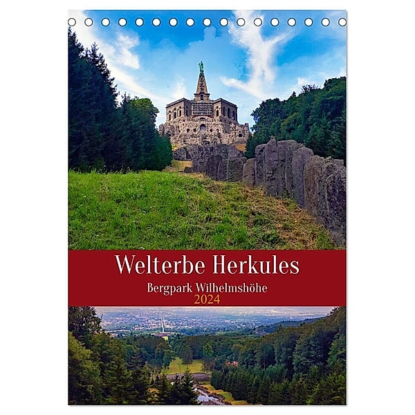 Welterbe Herkules (Tischkalender 2024 DIN A5 hoch), CALVENDO Monatskalender, Claudia Kleemann