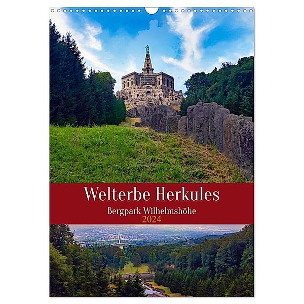 Welterbe Herkules (Wandkalender 2024 DIN A3 hoch), CALVENDO Monatskalender, Claudia Kleemann