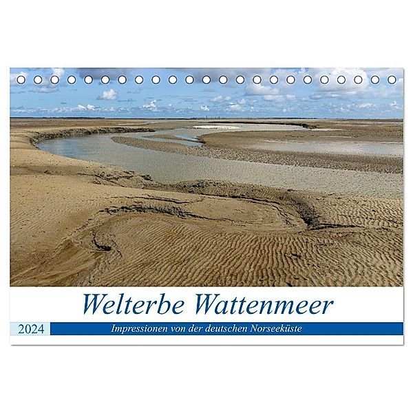 Welterbe Wattenmeer (Tischkalender 2024 DIN A5 quer), CALVENDO Monatskalender, Andreas Klesse