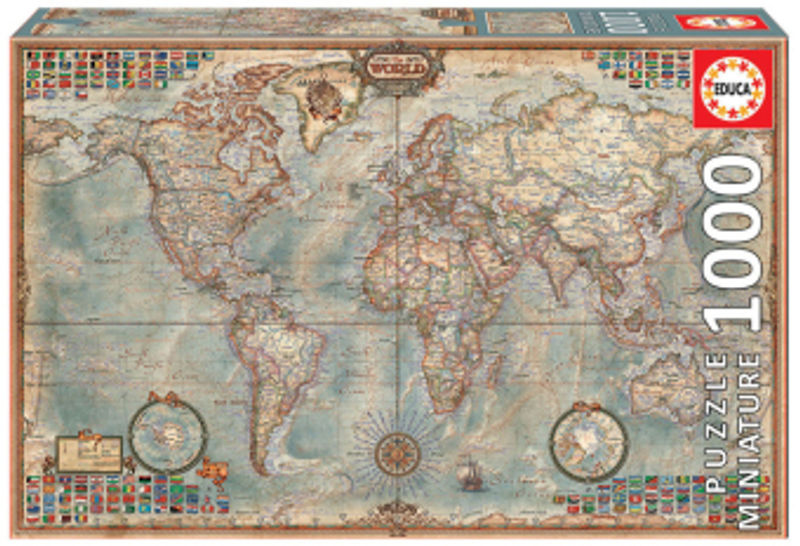 Weltkarte 1000 Teile Miniature Puzzle bestellen | Weltbild.ch