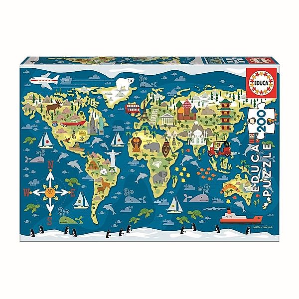 Carletto Deutschland, Educa Weltkarte (Puzzle)